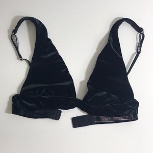 Victoria’s Secret Black Velvet Bralette